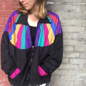 Dope 90’s colorful windbreaker
